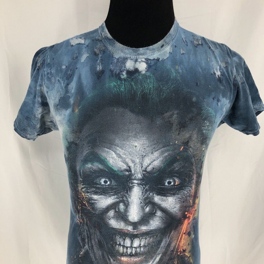 DC Comics INJUSTICE Gods Among Us Joker Graphic Dyed Shirt Small